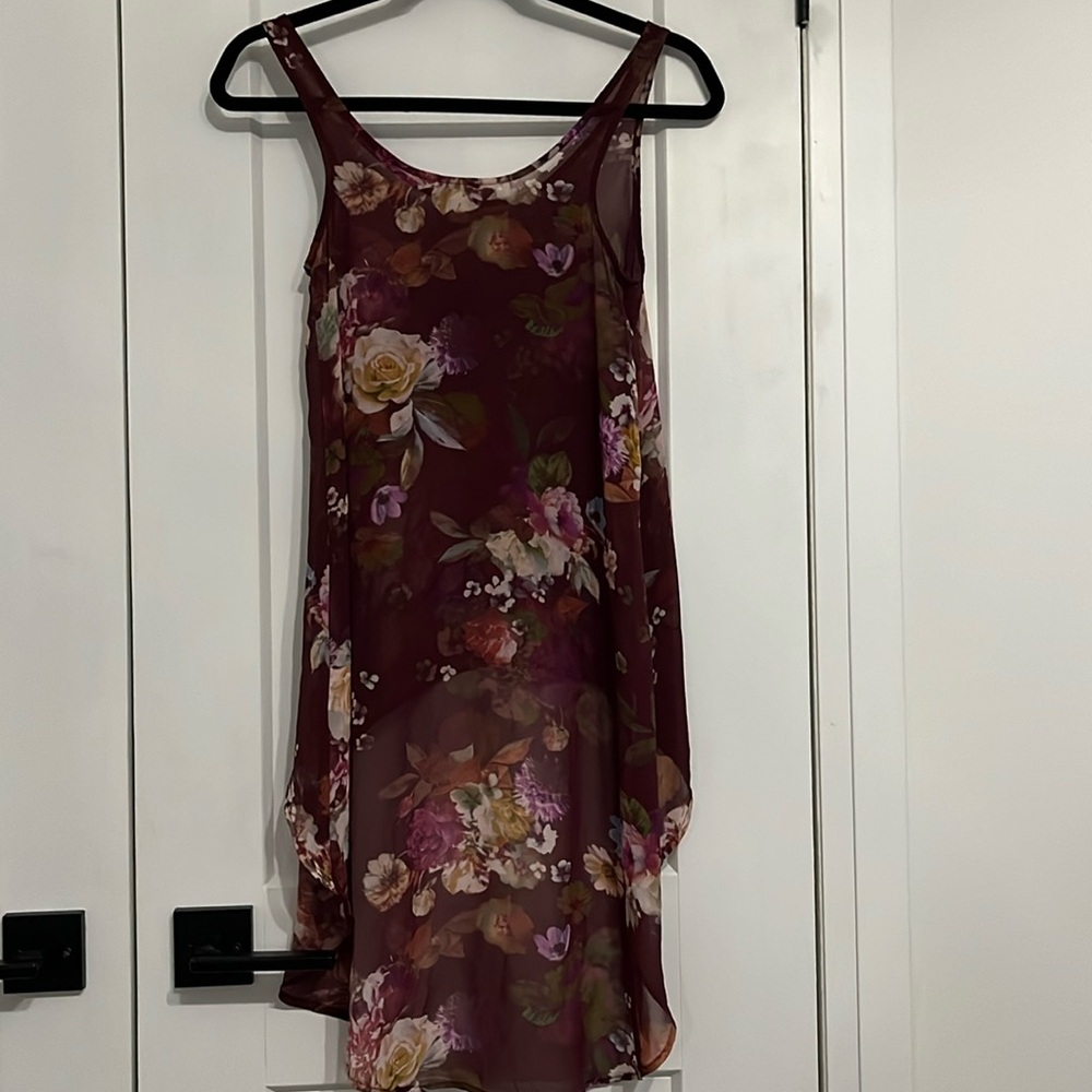 Decree Floral Sheer Tank Top